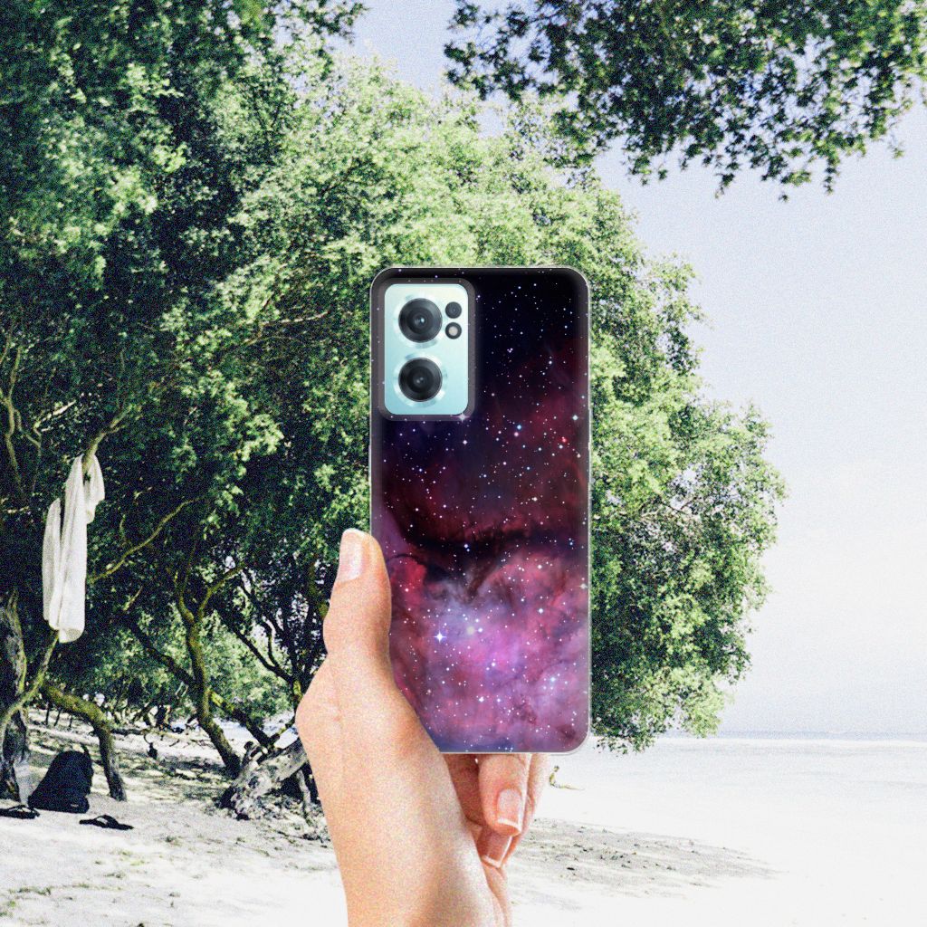 OnePlus Nord CE 2 5G TPU Hoesje Galaxy ontwerp achterkant