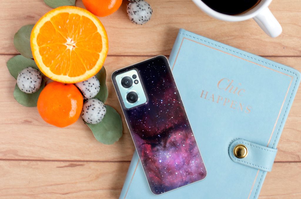 TPU Hoesje voor OnePlus Nord CE 2 5G Galaxy heelal ontwerp achterkant