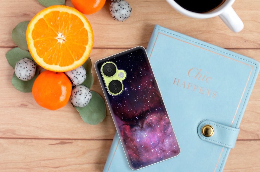 OnePlus Nord CE 3 Lite TPU Hoesje Galaxy design ruimte achterkant