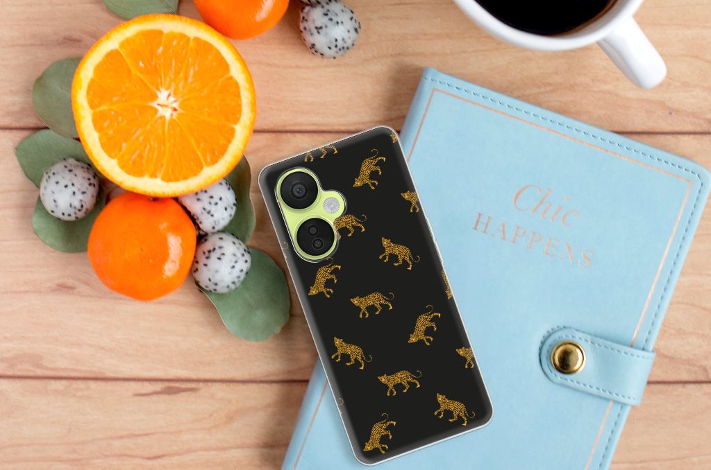 TPU Hoesje voor OnePlus Nord CE 3 Lite Leopards met luipaardenprint, ideaal voor bescherming en stijl.