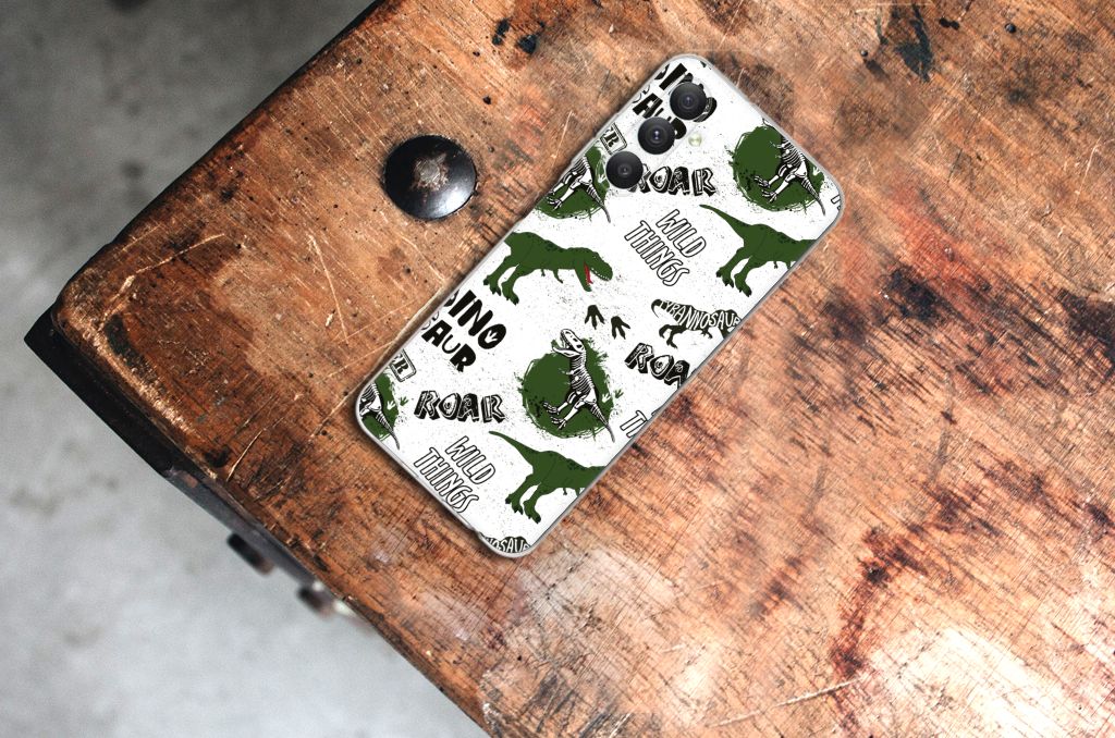 TPU Hoesje voor Samsung Galaxy A05S Dinosaurus dino design achterkant