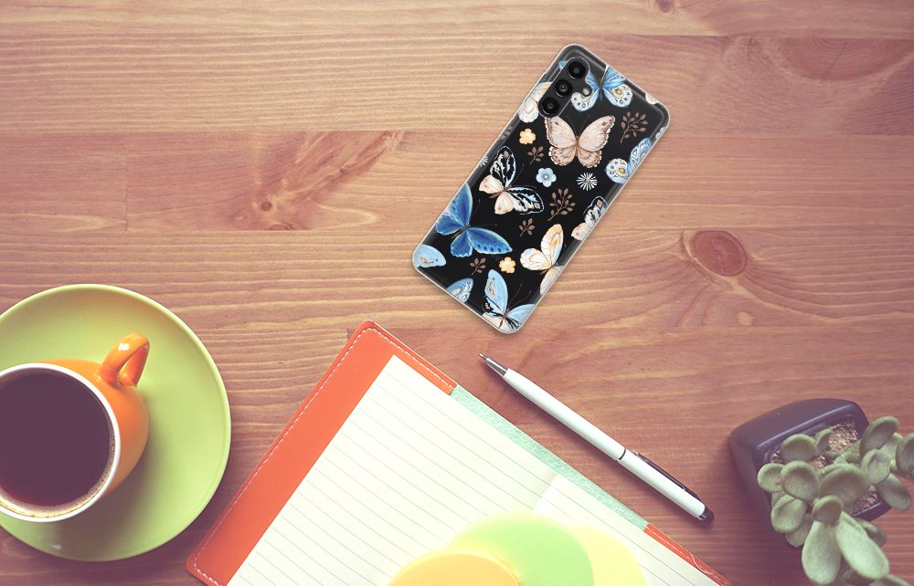 TPU Hoesje voor Samsung Galaxy A13 | A04s Vlinder design bovenzijde