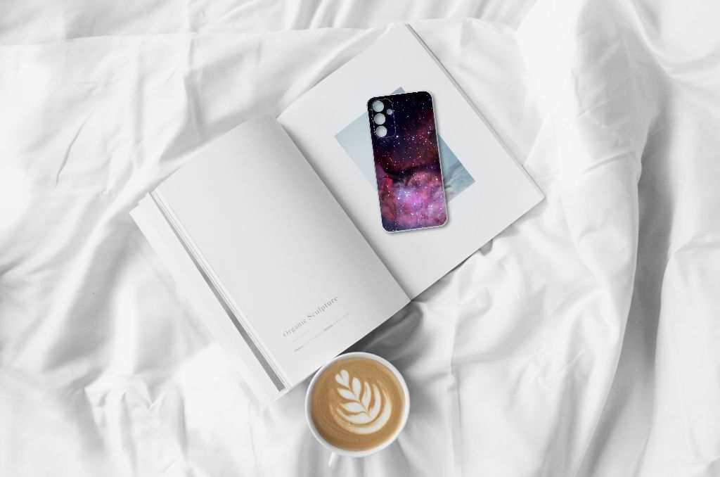 TPU Hoesje voor Samsung Galaxy A15 Galaxy heelal design achterkant