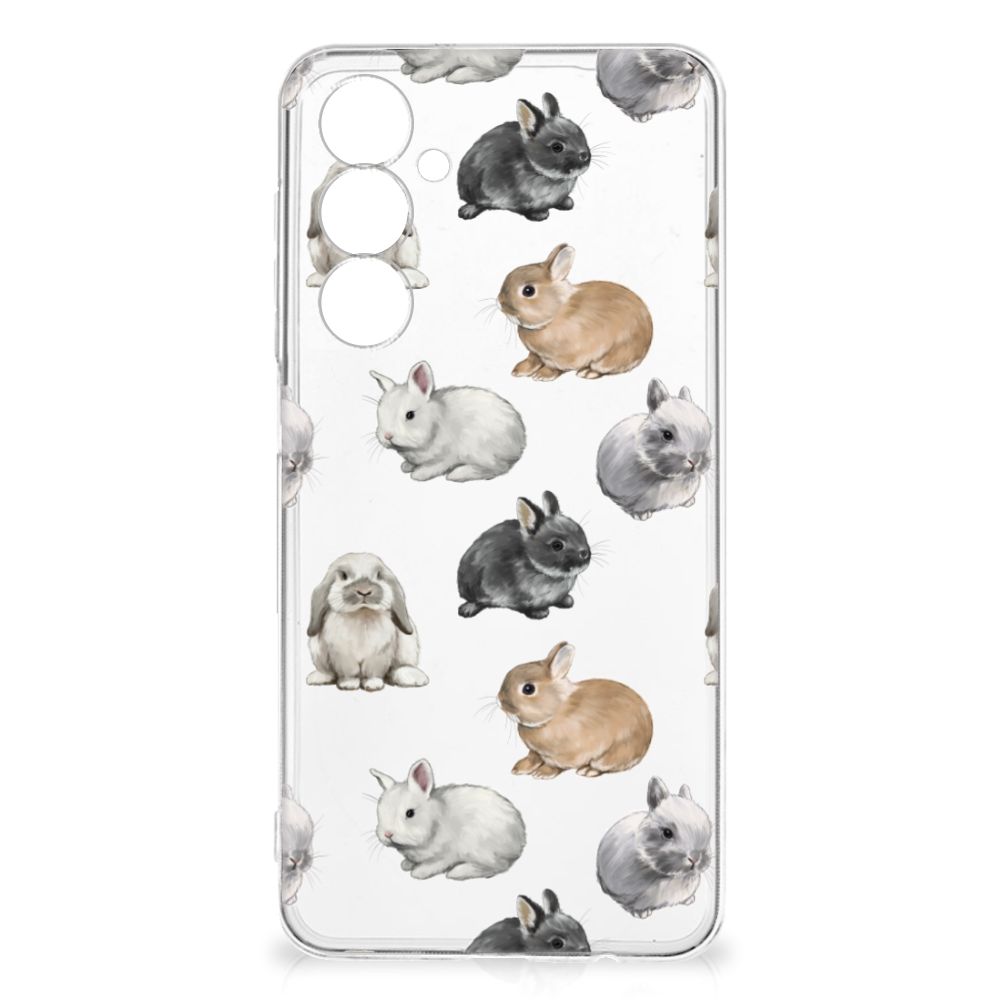 TPU Hoesje voor Samsung Galaxy A54 5G Konijntjes design konijnen aanzicht