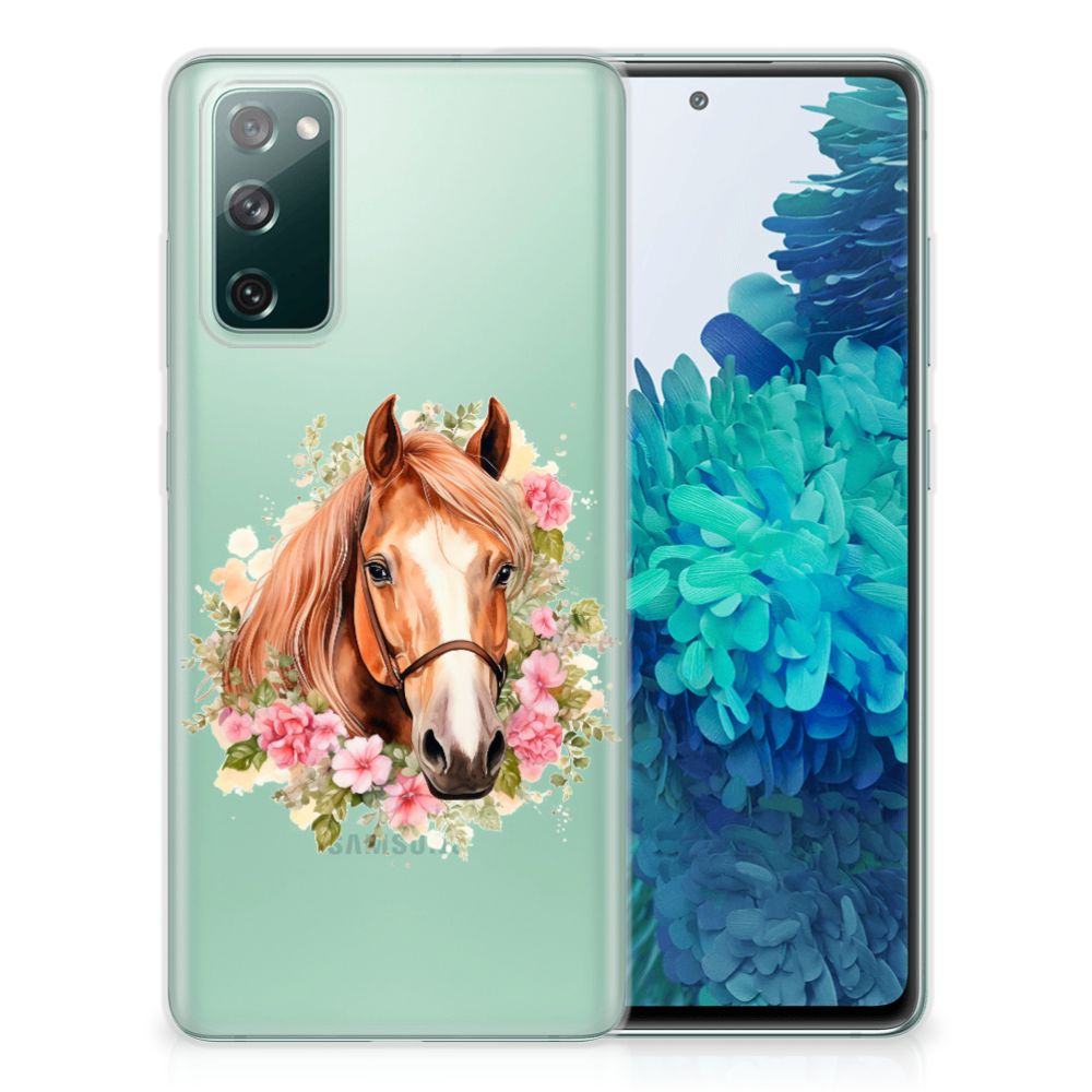 Samsung Galaxy S20 FE TPU Hoesje Paard vooraanzicht