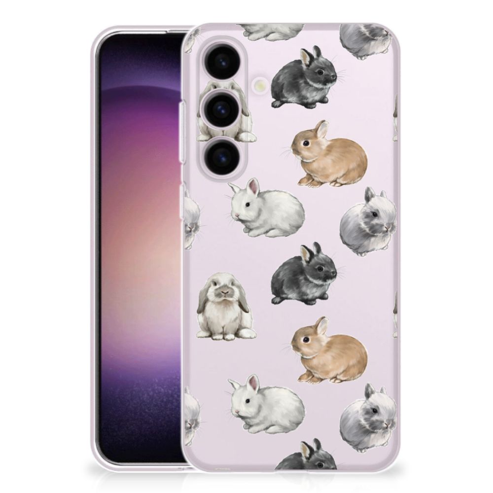 TPU Hoesje voor Samsung Galaxy S24 Konijntjes B2C Telecom