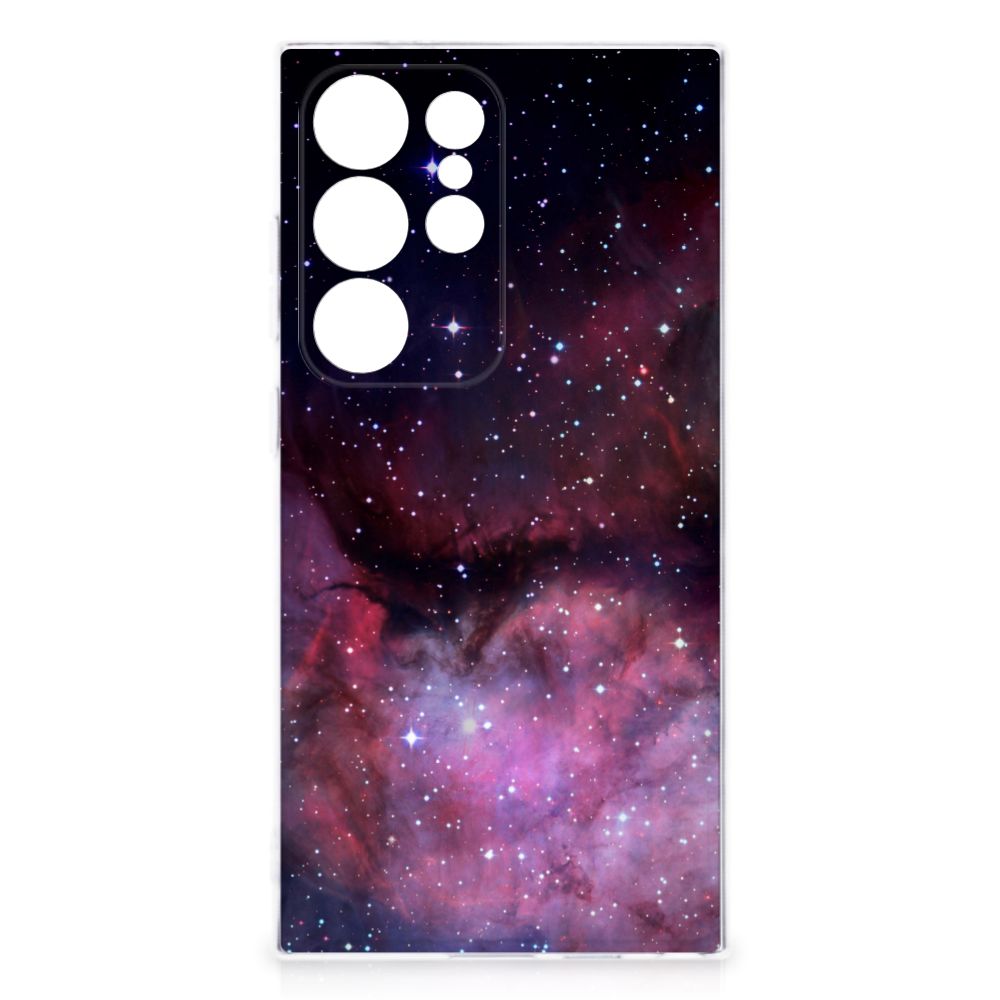 Samsung Galaxy S24 Ultra TPU Hoesje heelal design achterkant