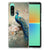 Sony Xperia 10 V TPU Hoesje Vintage Pauwen voorkant