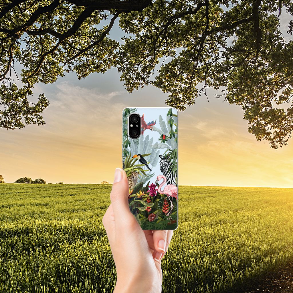 Sony Xperia 5 V TPU Hoesje Jungle design voorkant