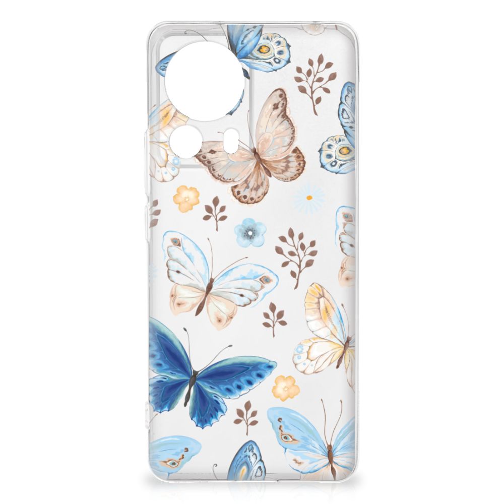 TPU Hoesje voor Xiaomi 13 Lite Vlinder design vlinders vooraanzicht