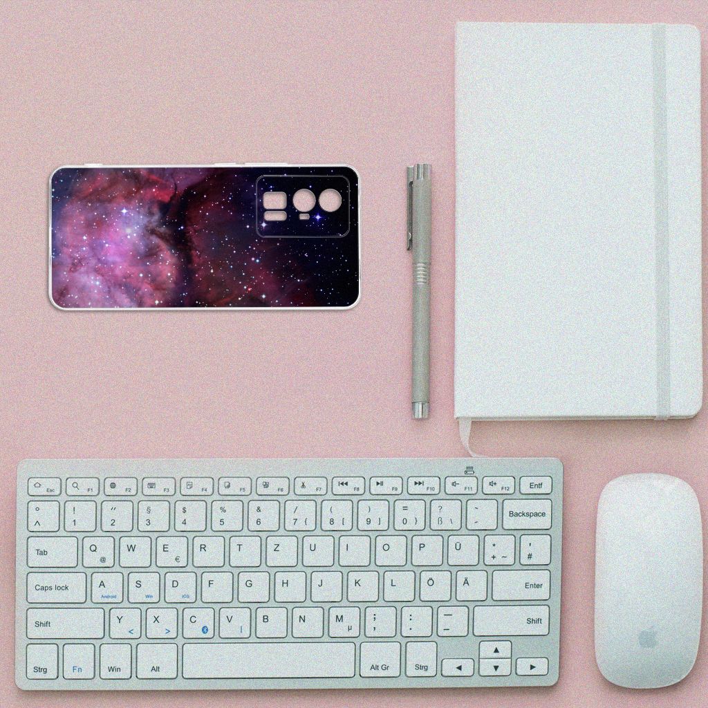 TPU Hoesje voor Xiaomi Poco F5 Pro Galaxy design Galaxy aanzicht