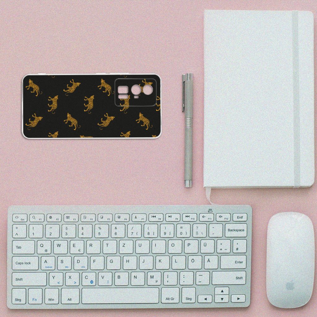 TPU Hoesje voor Xiaomi Poco F5 Pro Leopards bovenaanzicht