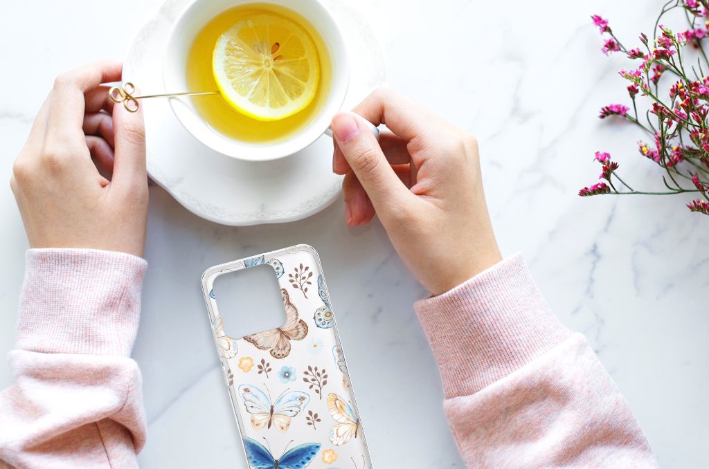 TPU Hoesje voor Xiaomi Redmi 10C Vlinder
