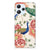 TPU Hoesje voor Xiaomi Redmi 12 4G Pink Peacock ontwerp pauwen bloemen aanzicht