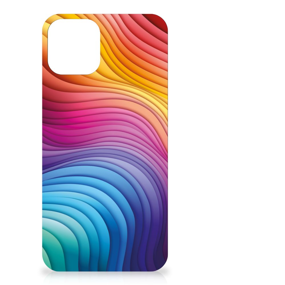 TPU Hoesje voor iPhone 12 | 12 Pro (6.1") Regenboog met kleurrijke verloopdesign 🌈