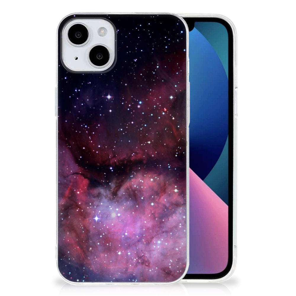 TPU Hoesje voor iPhone 15 Plus Galaxy met sterren en melkwegdesign 🌌
