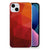 TPU Hoesje voor iPhone 15 Plus Polygon Red met abstracte vormgeving en rijke rode kleuren.
