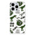 TPU Hoesje voor iPhone 15 Pro Max Dinosaurus met dino's en tekeningstijlen in een speelse, lichte setting.