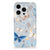 TPU Hoesje voor iPhone 15 Pro Vlinder met kleurrijke vlinders op een grijze achtergrond 🦋.