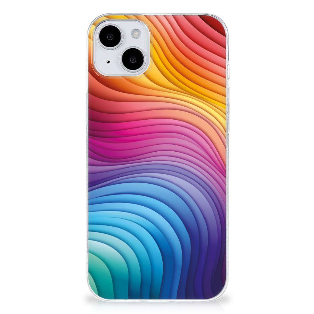 TPU Hoesje voor iPhone 15 Regenboog B2C Telecom