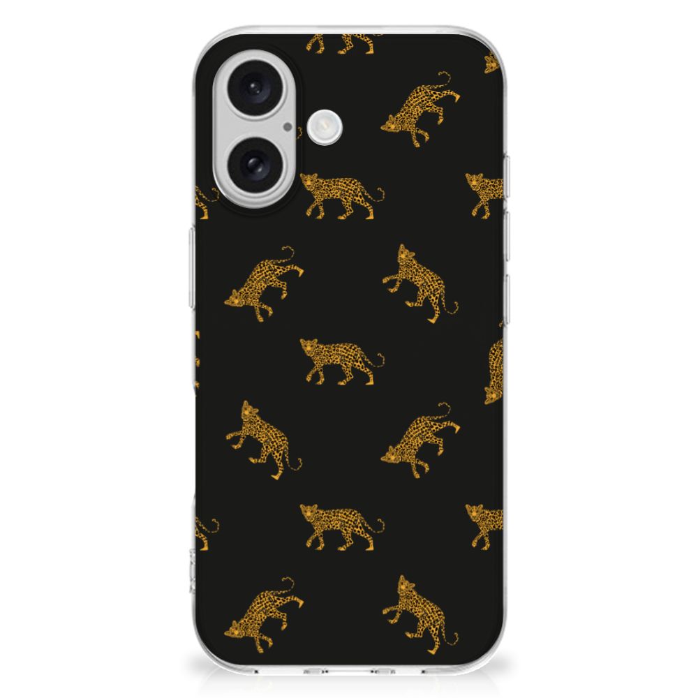 TPU Hoesje voor iPhone 16 Leopards hoesje leopardenprint achterkant