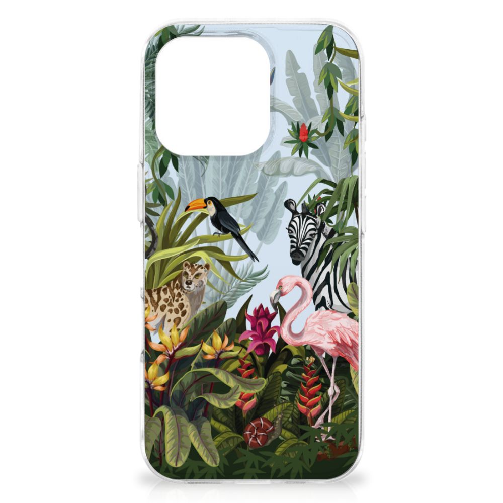 iPhone 16 Pro Max TPU Hoesje Jungle design voorkant