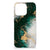 iPhone 16 Pro TPU Siliconen Hoesje voor iPhone 16 Pro Marmer Groen marmer groen achterkant