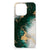 TPU Siliconen Hoesje voor iPhone 16 Pro Max Marmer Groen achterkant