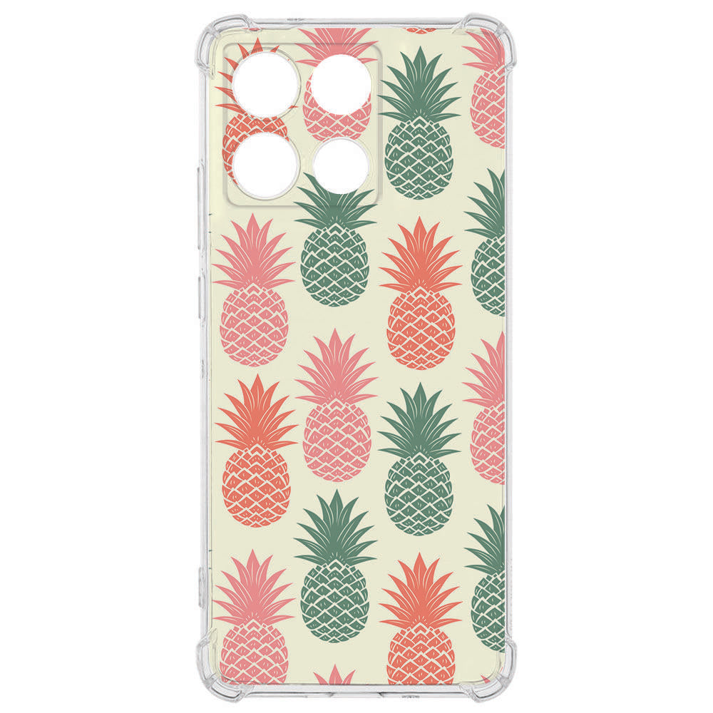 TPU Telefoonhoesje Motorola Moto G56 Ananas backcover ananas design voorkant