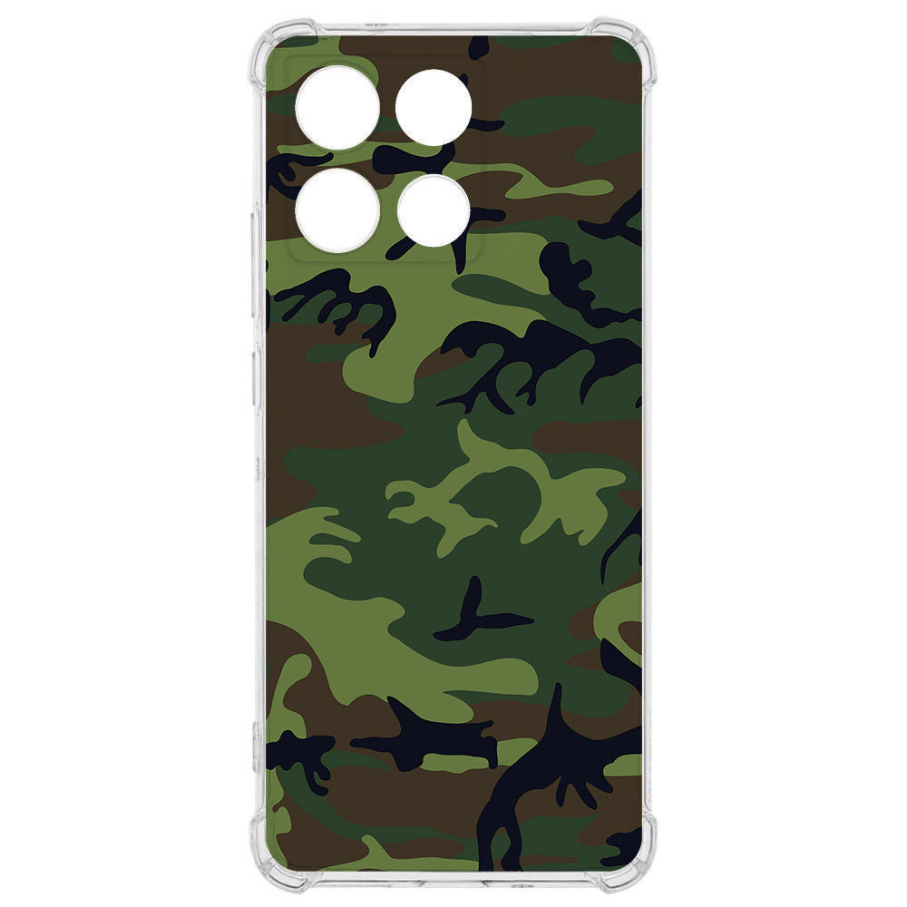 Motorola Moto G56 TPU Telefoonhoesje Army Dark backcover camouflaged design