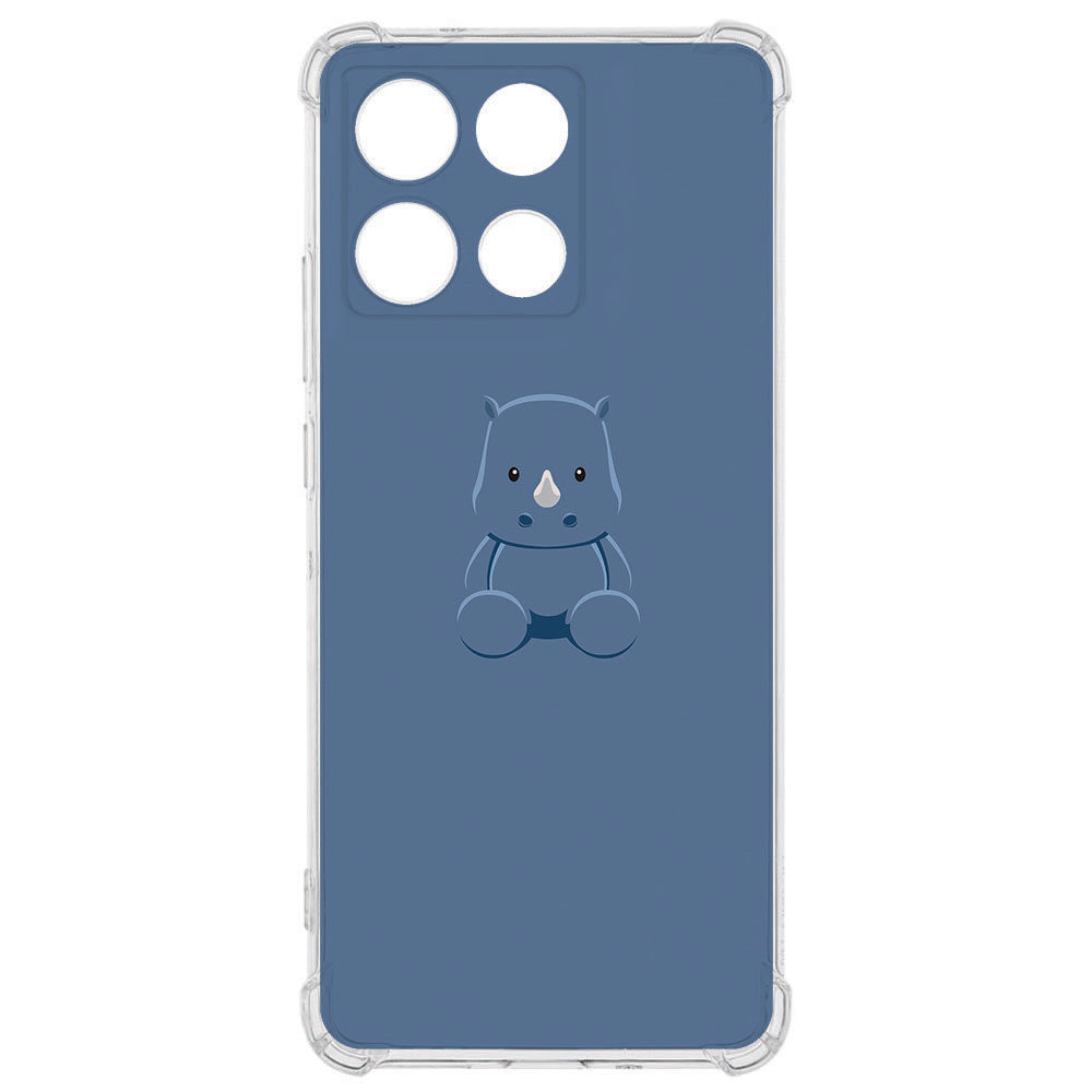 TPU Telefoonhoesje Motorola Moto G56 Baby Rhino backcover ontwerp aanzicht