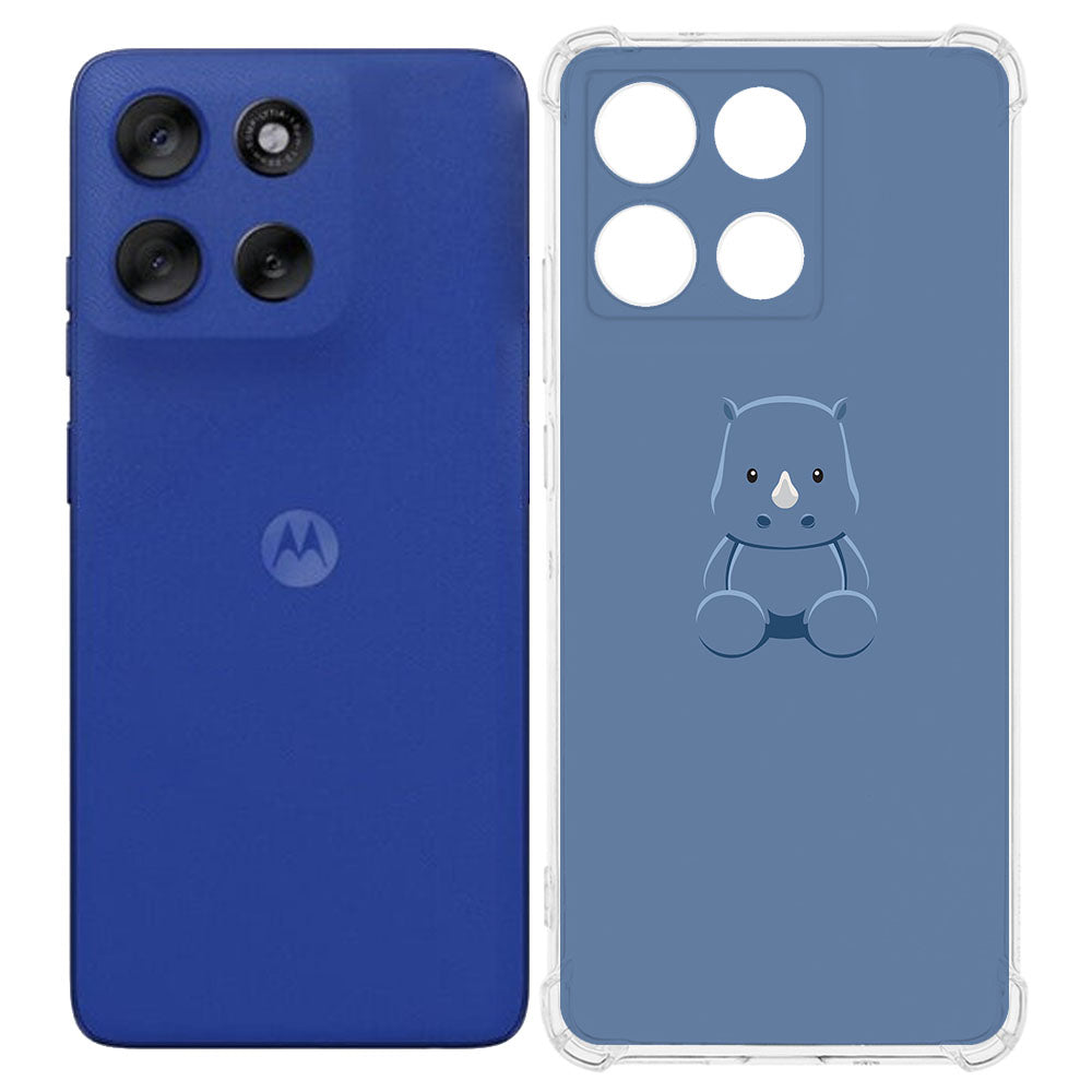 TPU Telefoonhoesje Motorola Moto G56 Baby Rhino backcover achterkant voorkant