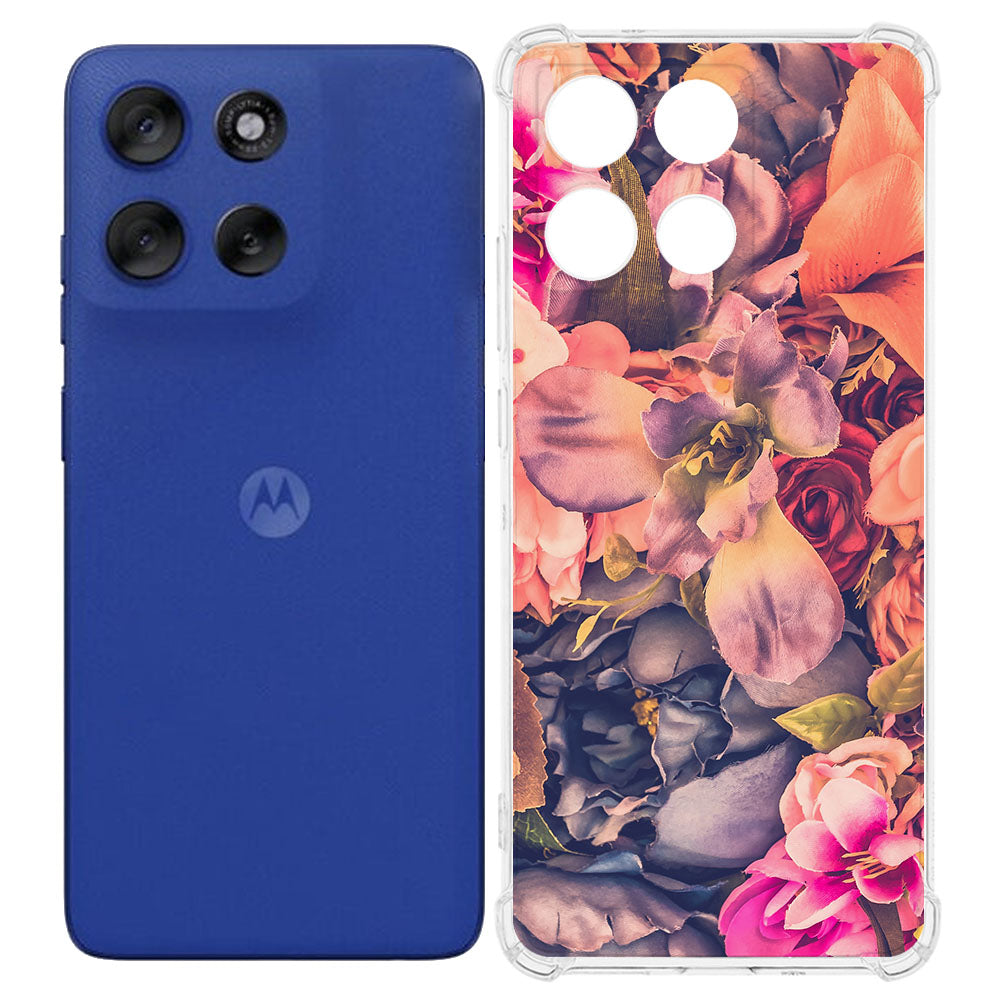 TPU Telefoonhoesje Motorola Moto G56 Bosje Bloemen backcover achterkant ontwerp