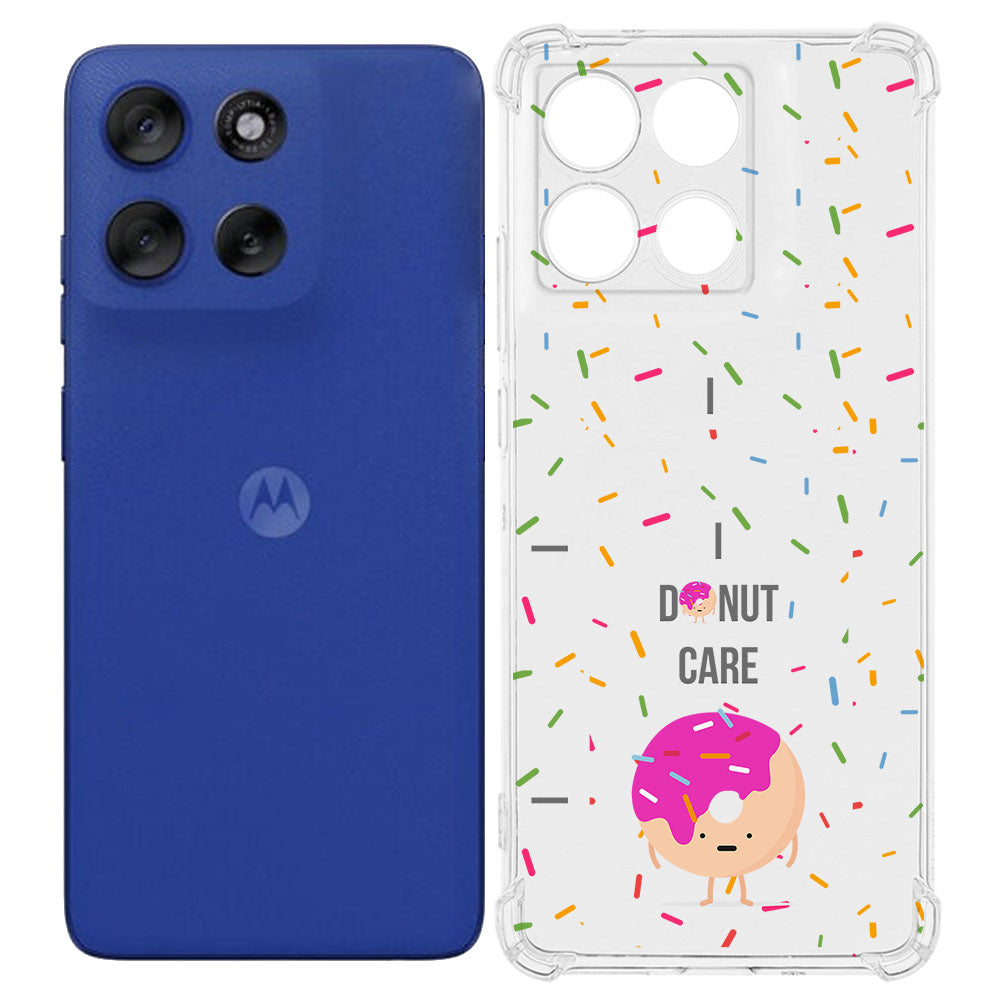 Motorola Moto G56 TPU Telefoonhoesje Donut backcover achterzijde