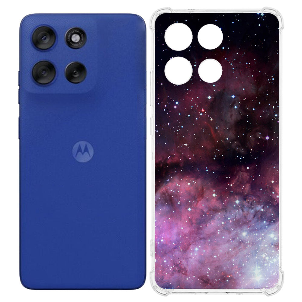 Motorola Moto G56 TPU Telefoonhoesje Galaxy backcover achteraanzicht