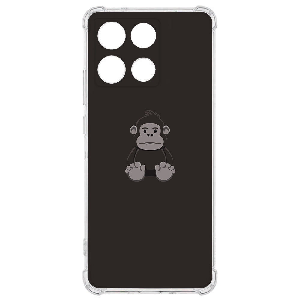 TPU Telefoonhoesje Motorola Moto G56 Gorilla backcover gorilla gezicht transparant