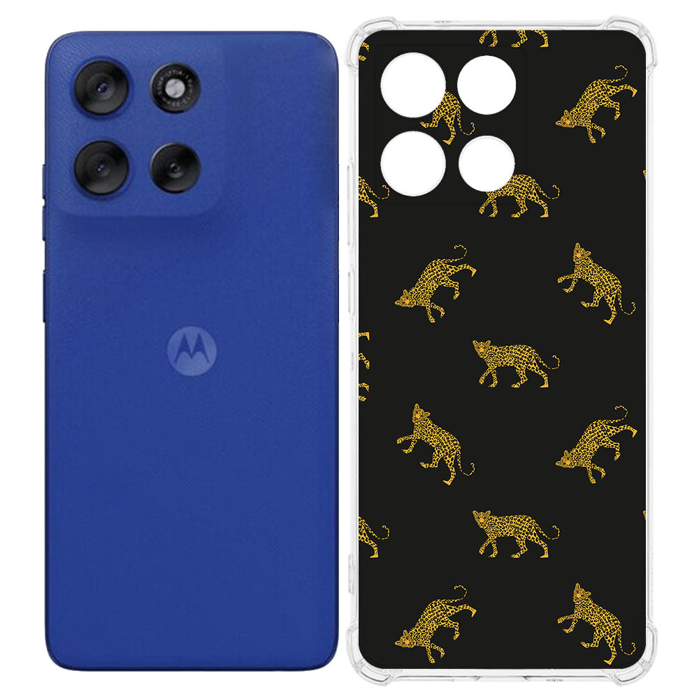 TPU Telefoonhoesje Motorola Moto G56 Leopards backcover achterzijde luipaardpatroon