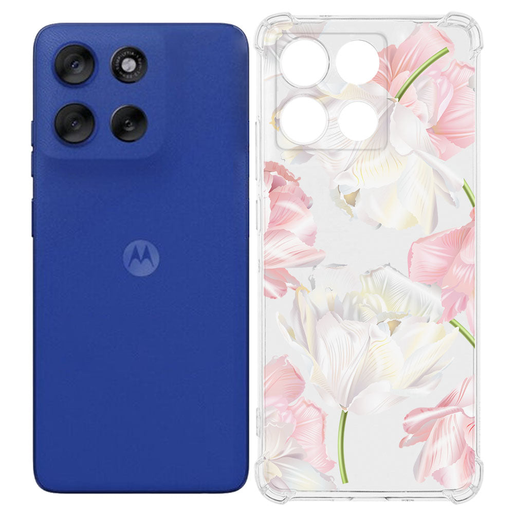 Motorola Moto G56 TPU Telefoonhoesje Lovely Flowers backcover achterkant