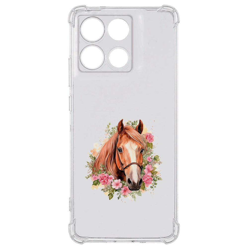 TPU Telefoonhoesje Motorola Moto G56 Paard backcover paardenmotief voorzijde