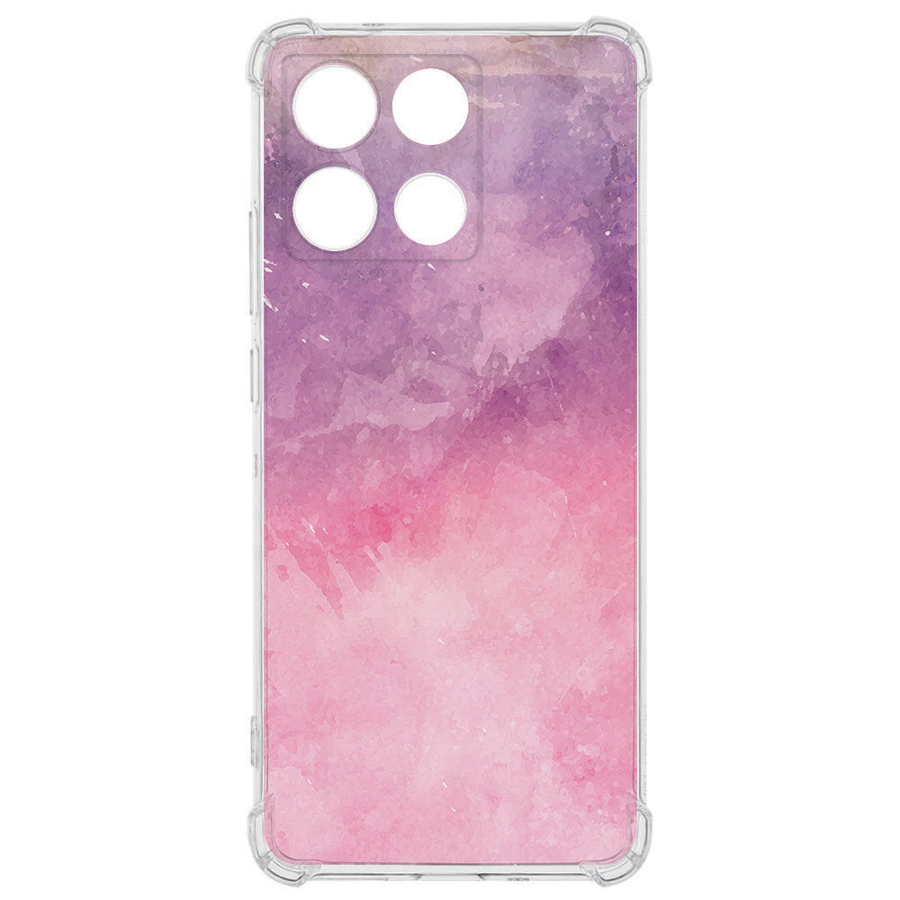 Motorola Moto G56 TPU Telefoonhoesje Pink Purple Paint achterkant