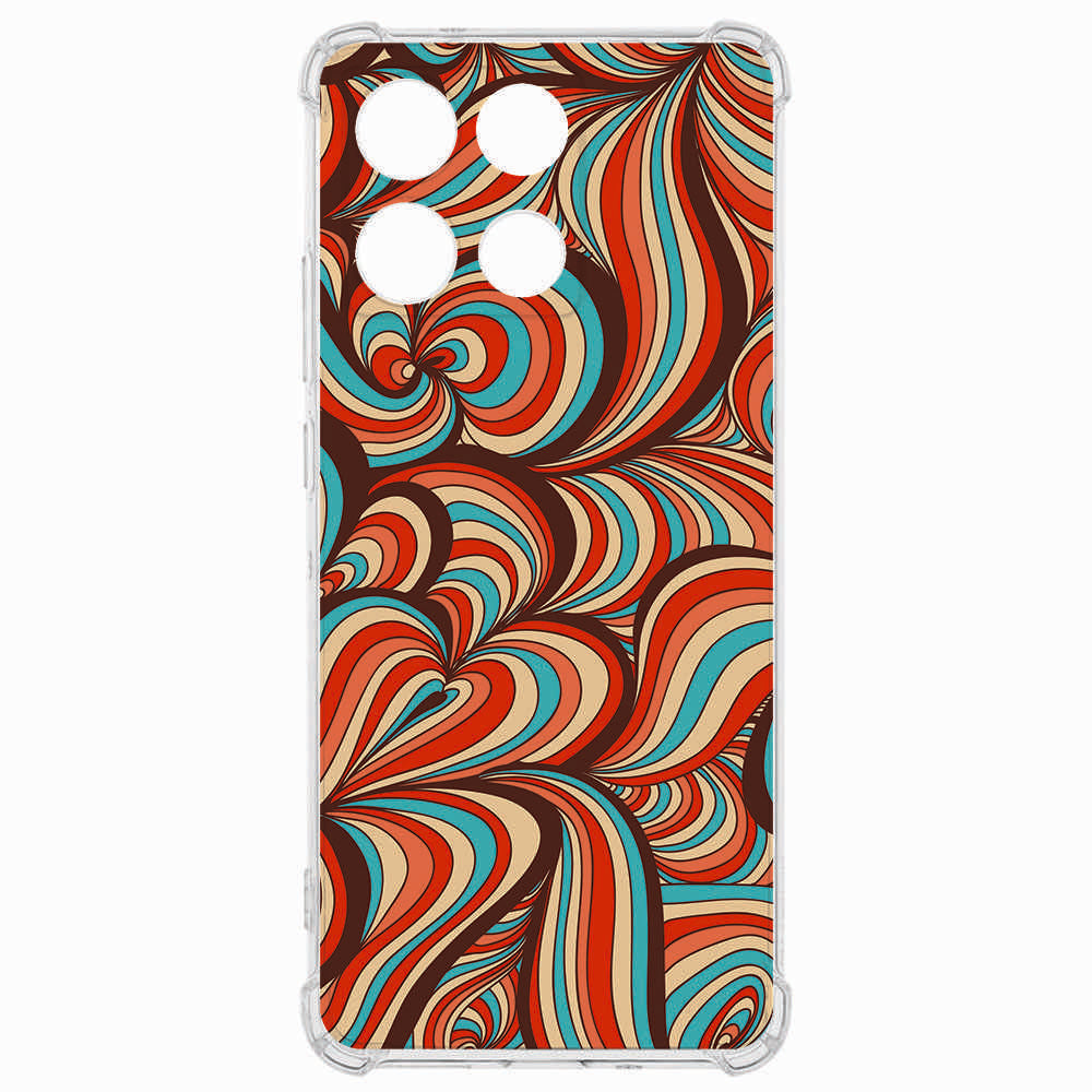 TPU Telefoonhoesje Motorola Moto G56 Retro backcover retro design voorkant