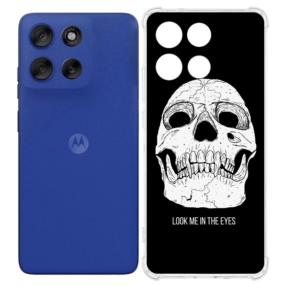 TPU Telefoonhoesje Motorola Moto G56 Skull Eyes backcover achteraanzicht