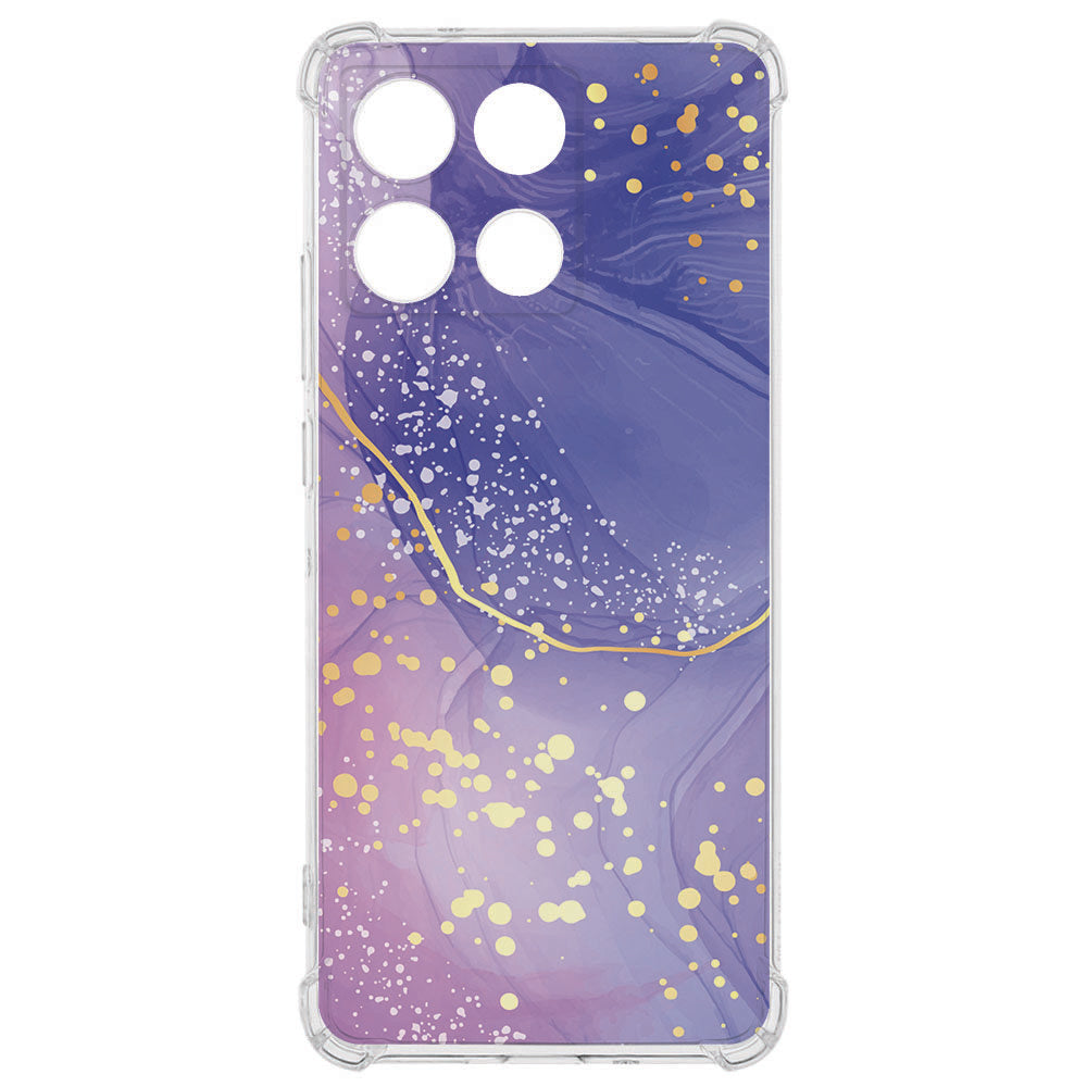 Motorola Moto G56 TPU Telefoonhoesje Watercolor Paars backcover design kleurrijke abstracte uitstraling