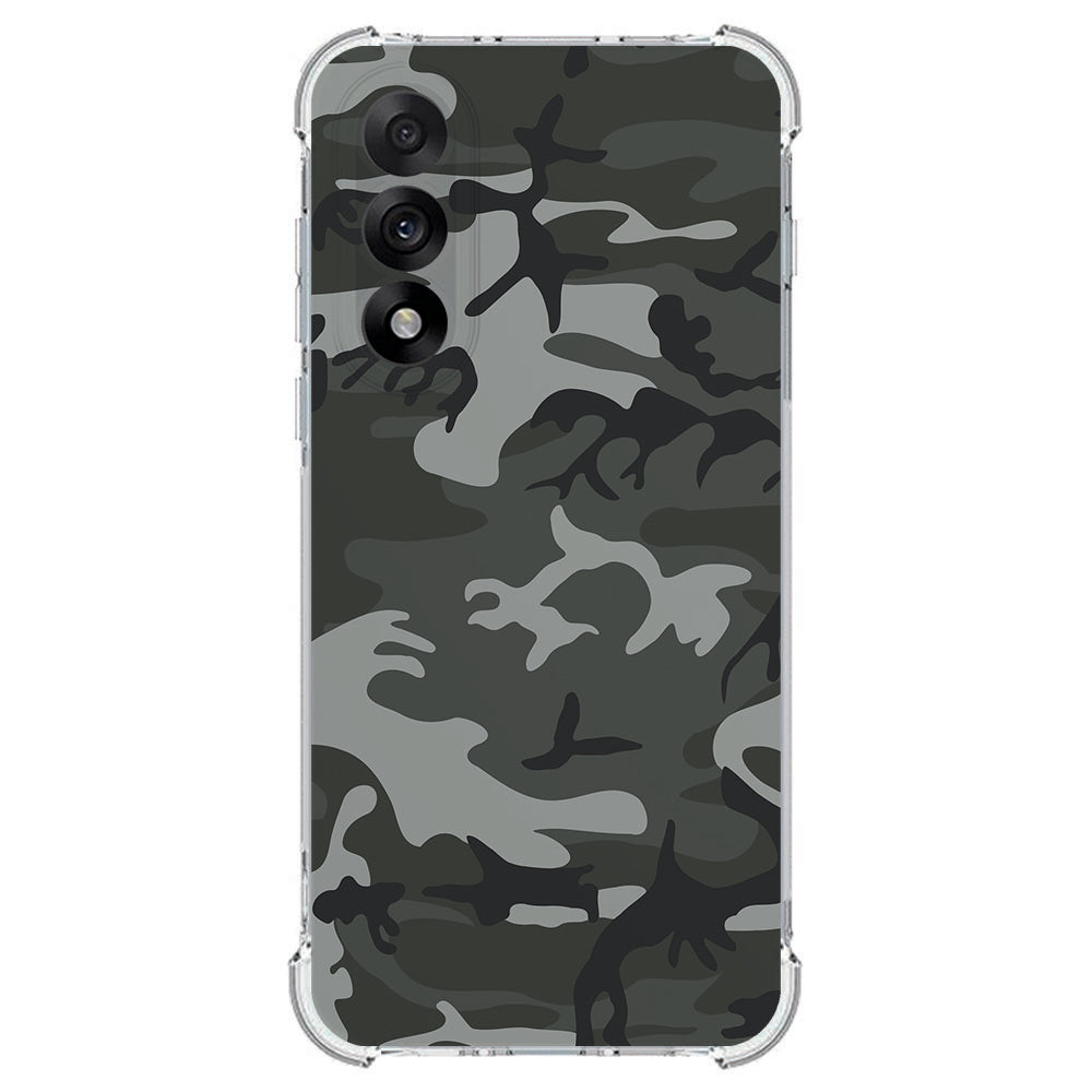 TPU Telefoonhoesje OnePlus Nord 5 - Army Light schokabsorberende backcover camouflage design achterkant