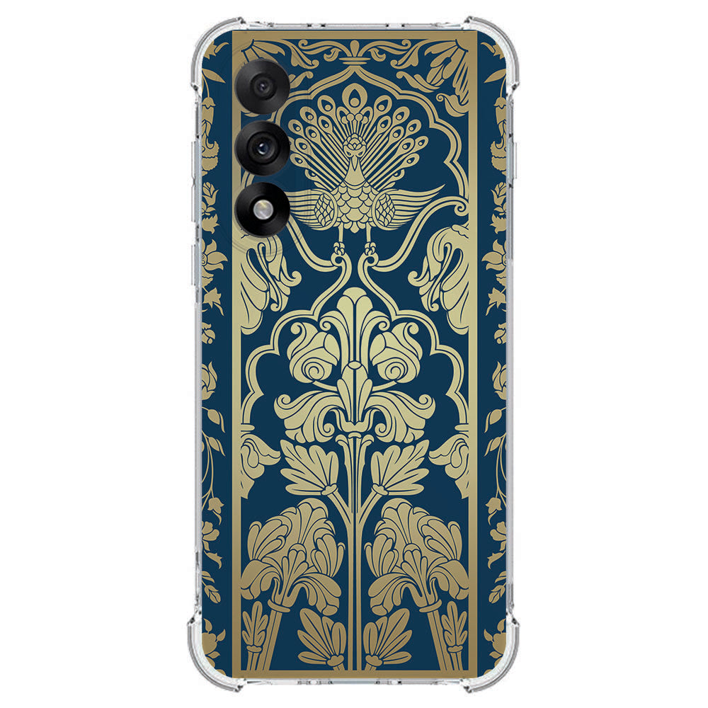 OnePlus Nord 5 TPU Telefoonhoesje OnePlus Nord 5 - Beige Flowers schokabsorberende backcover achterkant design
