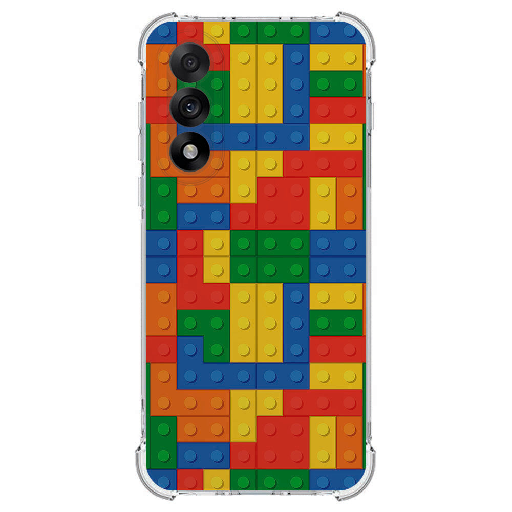 TPU Telefoonhoesje OnePlus Nord 5 - Blokken schokabsorberende backcover Blokken design achterkant