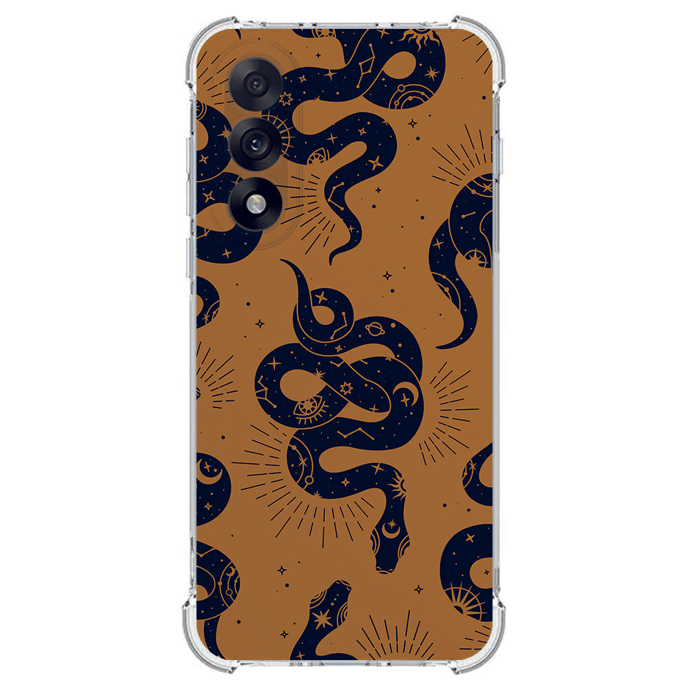 TPU Telefoonhoesje OnePlus Nord 5 - Snakes schokabsorberende backcover slangenprint achterkant