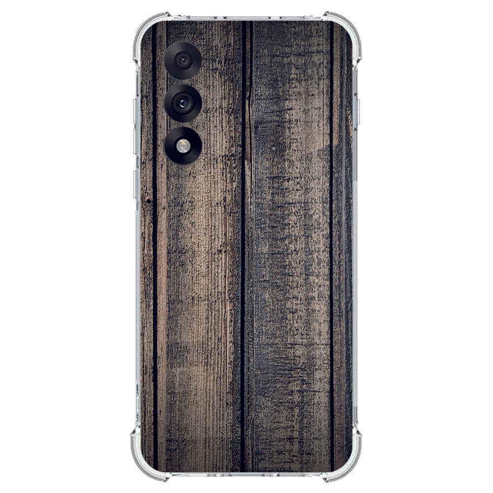 TPU Telefoonhoesje OnePlus Nord 5 Steigerhout schokabsorberende backcover achterkant