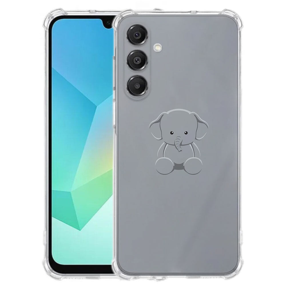 TPU Telefoonhoesje Samsung Galaxy A17 Baby Olifant schokabsorberende backcover achterzijde