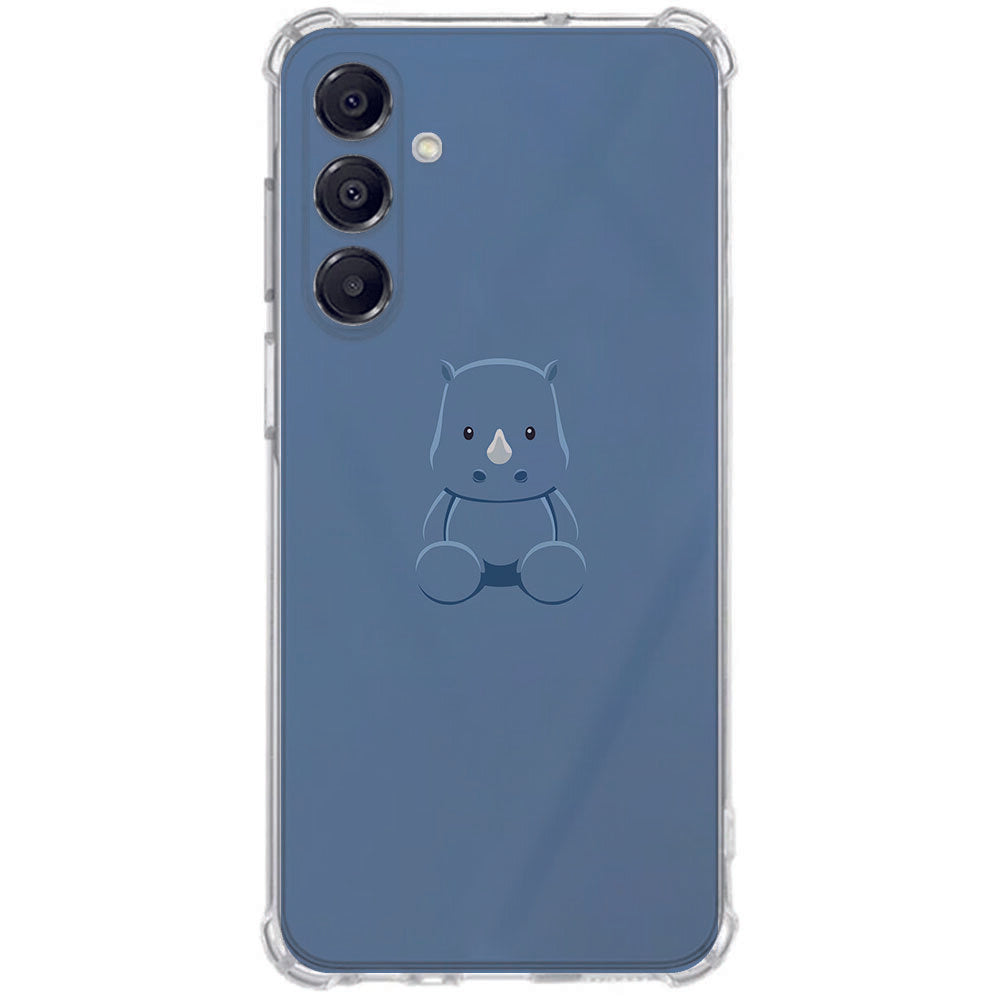 TPU Telefoonhoesje Samsung Galaxy A17 Baby Rhino schokabsorberende backcover achterkant schattig ontwerp